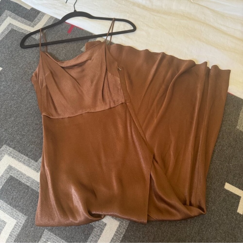 Bec & Bridge Scoop Neck Dress Espresso Brown - Picture 3 of 4